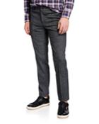 Men's Donegal Tweed Straight Pants, Gray