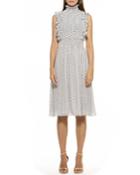 Joanna Ruffle Smocked Polka Dot Dress