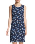 Floral Chiffon Flounce-hem