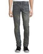 Dusty Distressed Slim/straight-leg Jeans