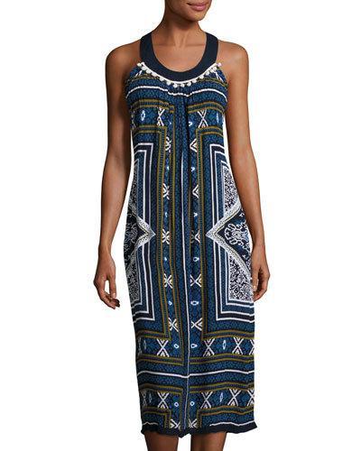 Riviera Maya Midi Dress, Navyq