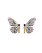 Cubic Zirconia Split Butterfly Earrings