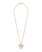 Estate 18k Happy Amore Floating Diamond Pendant Necklace