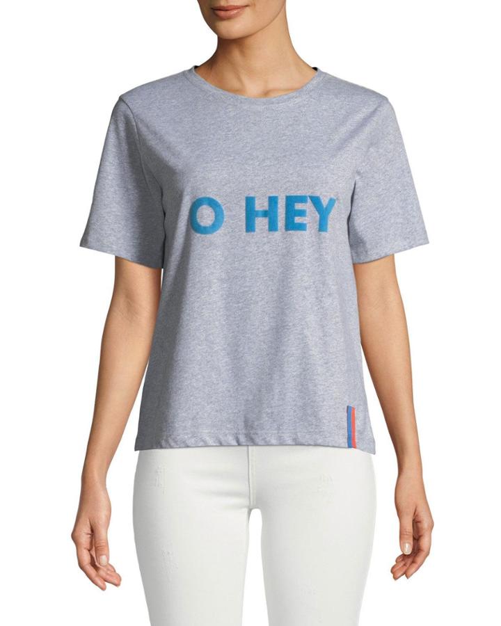 Modern O Hey Graphic Crewneck Tee