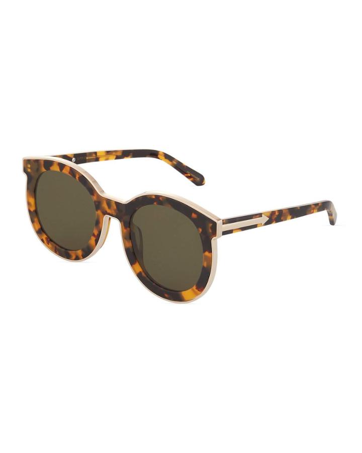 Super Spaceship Round Tortoiseshell Acetate/metal