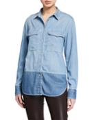 Birdie Two-tone Button-down