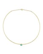 Jaipur 18k Single-stone Turquoise Collar Necklace