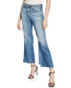 Quinne Cropped High-rise Distressed Jeans