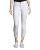 The Markie Cropped Skinny Jeans With Released Hem, Hennie