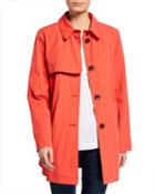 Short Pleated Trench Coat