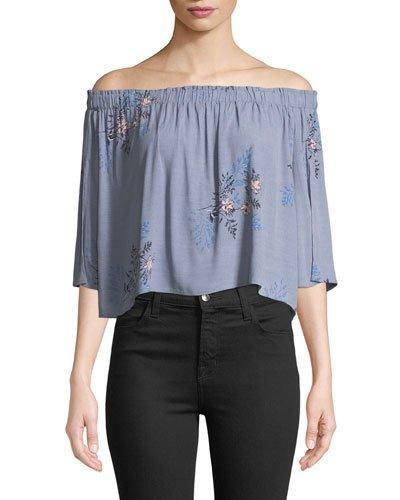 Anabelle Off-the-shoulder Floral Blouse