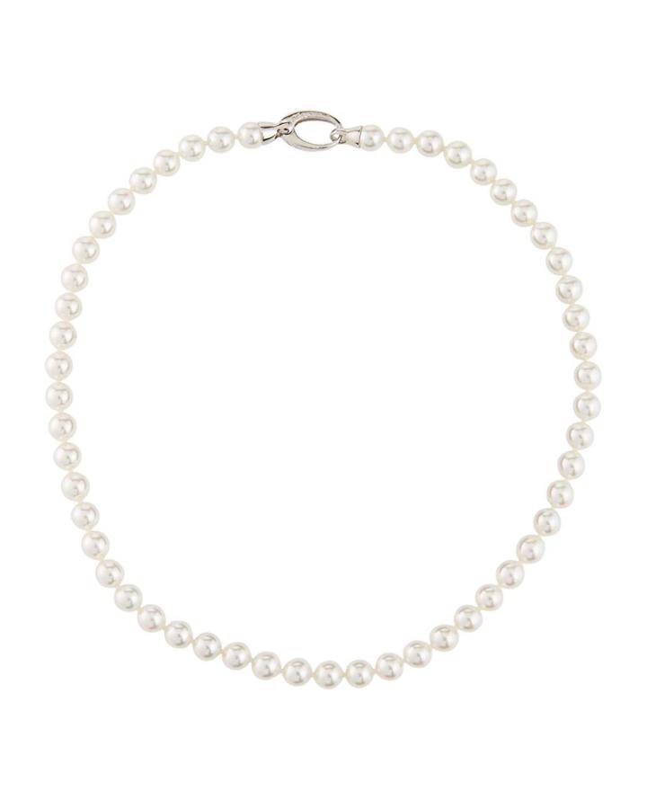 6mm White Pearl Necklace,