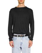 Men's Slub Linen Long-sleeve T-shirt