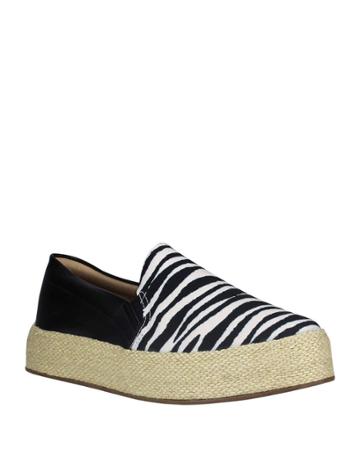 Zebra-print Canvas Slip-on