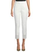 Franca Lace-trim Stretch-cotton Pants