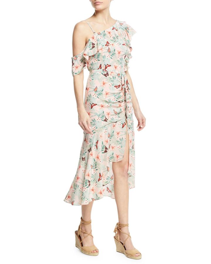 Jamima Printed One-shoulder