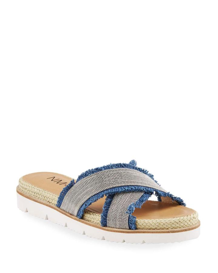 Click Denim Canvas Flat