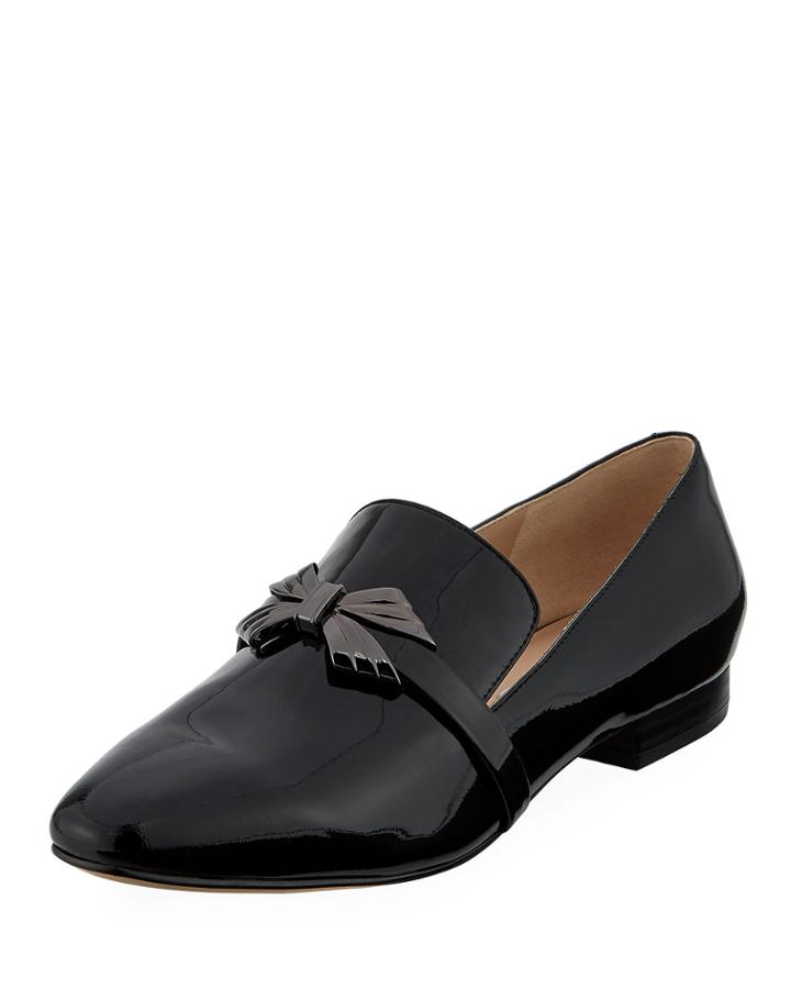 Naomi Patent Leather Bow