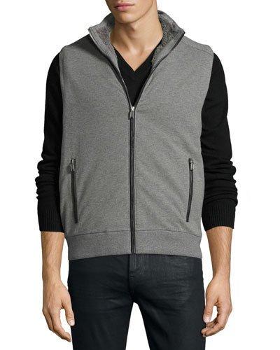 Shearling-lined Vest, Ash