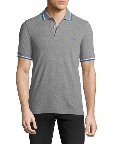 Contrast-tipped Piqu&eacute; Polo