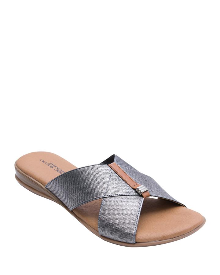 Leather Crisscross Flat