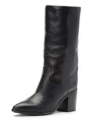Flynn Leather Mid-calf Pull-on Boots