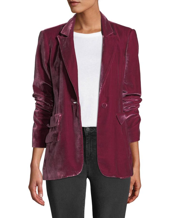 Renault Velvet One-button Jacket