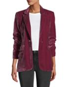 Renault Velvet One-button Jacket