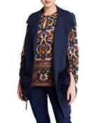 Jordyn Shawl-collar Sweater With Fox Fur