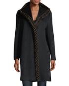Magnetic Wool Coat W/ Spiral