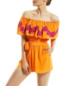 Lataree Silk Ruffle Romper