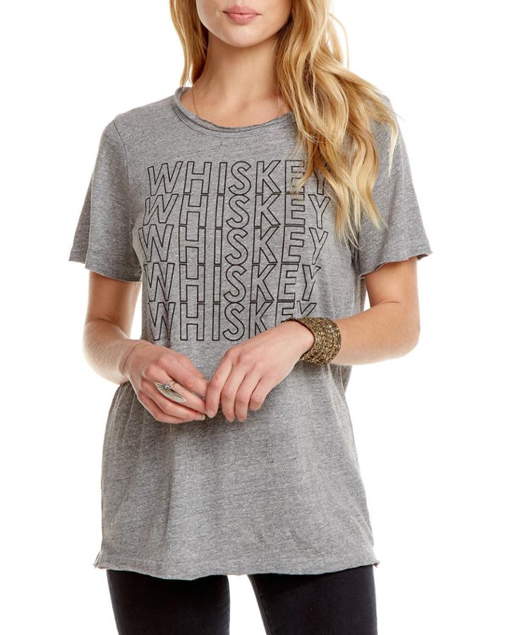 Whiskey Typographic Crewneck Tee