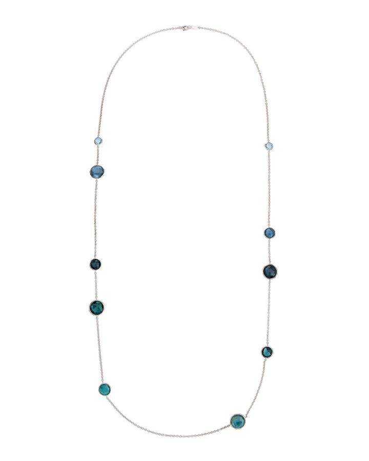 Wonderland Mixed Multi-stone Station Necklace In