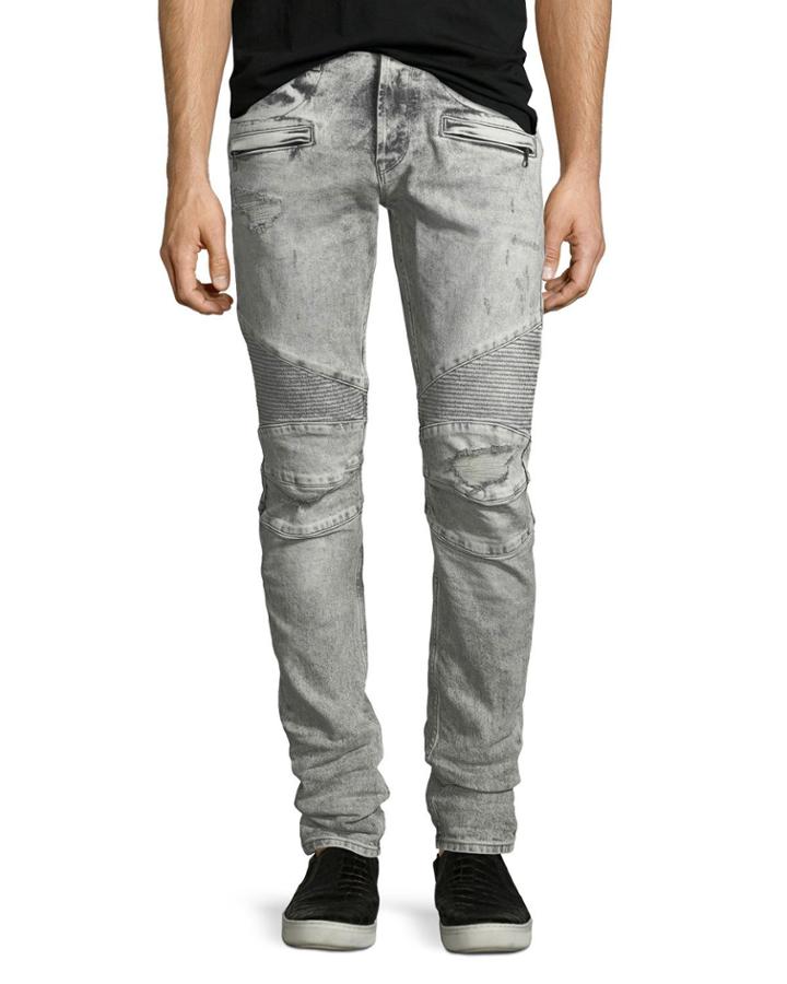 Men's Blinder Distressed Biker Jeans