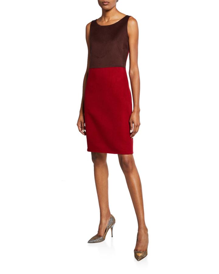 Fitted Silk-felt Dress