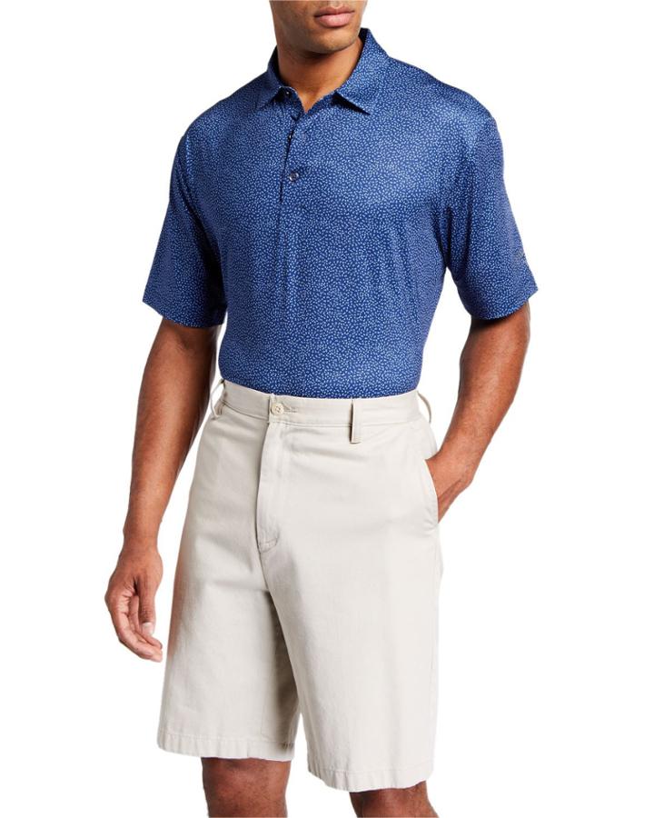Men's Chevron Print Polo