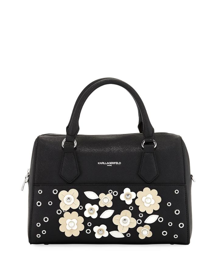 Willow Saffiano Flower Applique