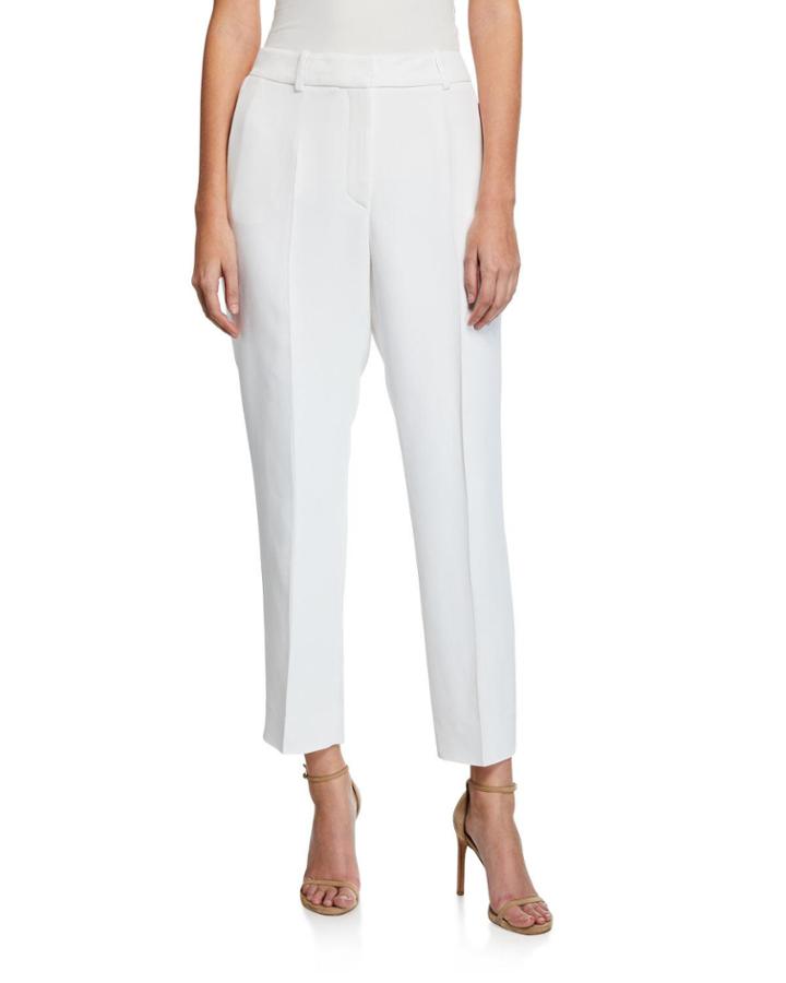 Mid-rise Tapered Ankle Pants