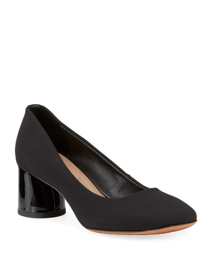 Camy Mid-heel Crepe Comfort Pumps