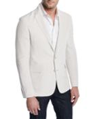 Linen-silk Slub Two-button Jacket