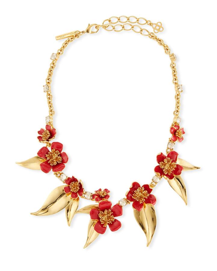 Delicate Flowers Collar Necklace
