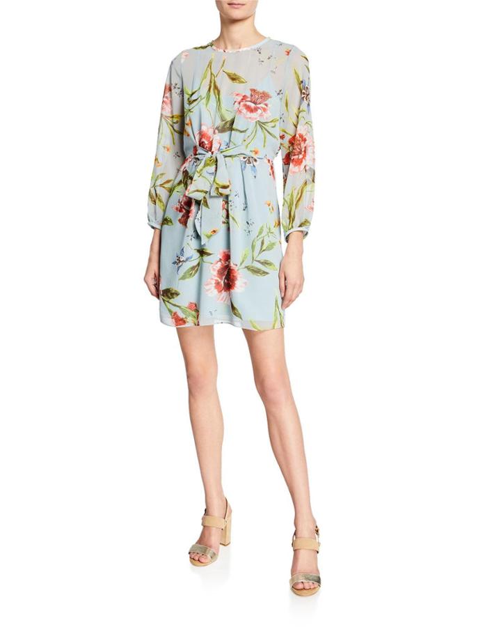 Sophia Floral Tie-front Dress