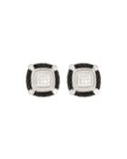 Noir Diamond Stud Earrings, Black