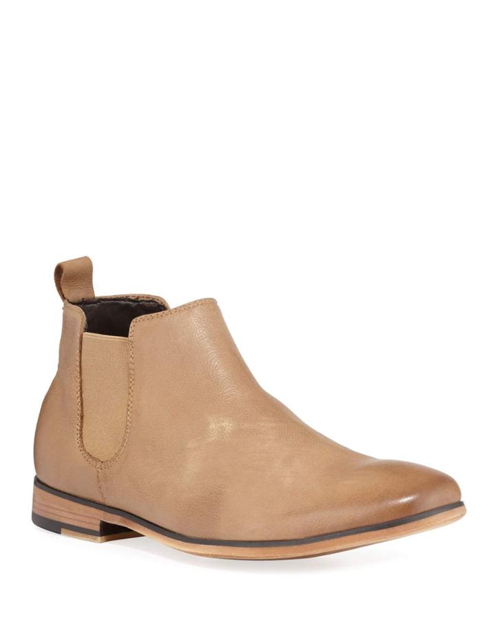 Men's Guy Leather Short Chelsea Boots
