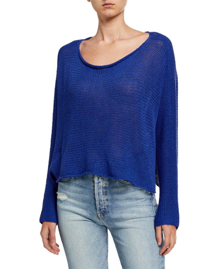 Loose Fit Linen-blend