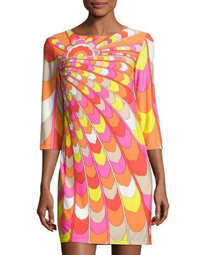 Rhyan Graphic-print Shift Dress,