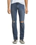 Men's The Slim Fit Distressed Straight-leg Jeans