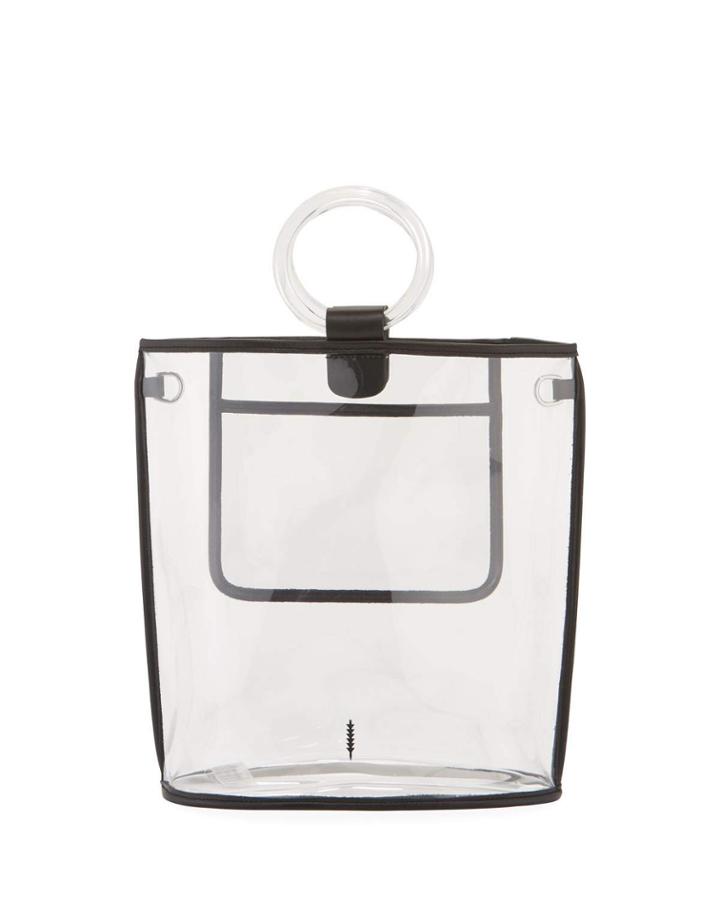 Peekaboo Clear Ring-handle Tote Bag