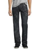 Barracuda Proton Splatter Denim Jeans, Black