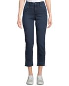 Sheri High-rise Embroidered-ankle Jeans